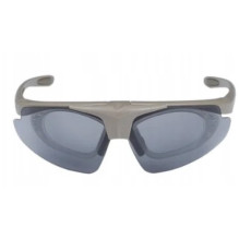 Wosport Tan shooting glasses - 3 interchangeable visors, strap Wosport Tan shooting glasses - 3 interchangeable visors, strap