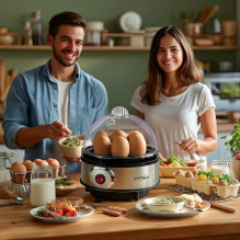 GreenBlue automatic egg cooker, 400W power, up to 7 eggs, measuring cup, 220-240V~, 50 Hz, GB572 GreenBlue automatic egg cooker, 400W power, up to 7 eggs, measuring cup, 220-240V~, 50 Hz, GB572