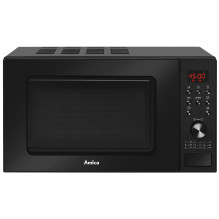 Amica AMGF20E1GB mikrobangų krosnelė su stalviršiu ir grilio funkcija, 20 l, 700 W, juoda
