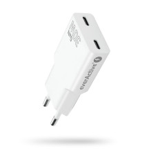 Įkroviklis 2 x USB-C greito įkrovimo 4+ 30W SUPER SLIM baltas Įkroviklis 2 x USB-C greito įkrovimo 4+ 30W SUPER SLIM baltas