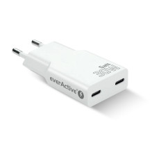 Charger 2 x USB-C Quick Charge 4+ 30W SUPER SLIM white Charger 2 x USB-C Quick Charge 4+ 30W SUPER SLIM white