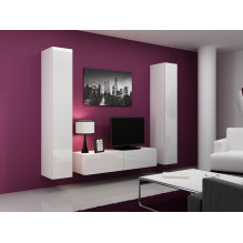 Cama Pilna spintelė VIGO \'180\' 180 / 40 / 30 balta / balta blizgi Cama Pilna spintelė VIGO \'180\' 180 / 40 / 30 balta / balta blizgi