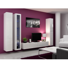 Cama Pilna spintelė VIGO \'180\' 180 / 40 / 30 balta / balta blizgi Cama Pilna spintelė VIGO \'180\' 180 / 40 / 30 balta / balta blizgi