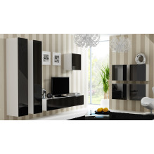Cama Full cabinet VIGO '180' 180 / 40 / 30 white / black gloss