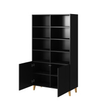 PAFOS bookcase 100x40x176.5 cm matte black PAFOS bookcase 100x40x176.5 cm matte black