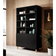 PAFOS bookcase 100x40x176.5 cm matte black PAFOS bookcase 100x40x176.5 cm matte black
