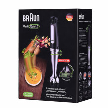 Braun MultiQuick 7 MQ7000X 0,6 l panardinamas trintuvas 1000 W juodas, nerūdijantis plienas