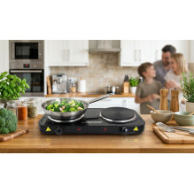 Esperanza EKH010K Electric cooker, top, 2 heating fields, black Esperanza EKH010K Electric cooker, top, 2 heating fields, black