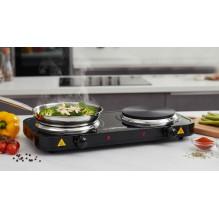 Esperanza EKH010K Electric cooker, top, 2 heating fields, black Esperanza EKH010K Electric cooker, top, 2 heating fields, black