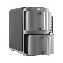Ninja SL400EU gruzdintuvė, dviguba, 9,5 l, 2470 W, karšto oro gruzdintuvė, juoda, pilka