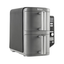 Ninja SL400EU gruzdintuvė, dviguba, 9,5 l, 2470 W, karšto oro gruzdintuvė, juoda, pilka