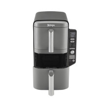 Ninja SL400EU gruzdintuvė, dviguba, 9,5 l, 2470 W, karšto oro gruzdintuvė, juoda, pilka