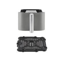Ninja SL400EU gruzdintuvė, dviguba, 9,5 l, 2470 W, karšto oro gruzdintuvė, juoda, pilka
