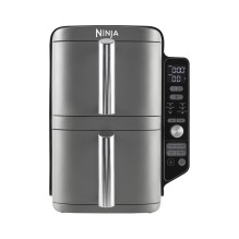 Ninja SL400EU gruzdintuvė, dviguba, 9,5 l, 2470 W, karšto oro gruzdintuvė, juoda, pilka