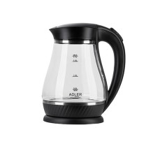 Adler AD 1274 B elektrinis virdulys 1,7 l 2200 W juodas, permatomas