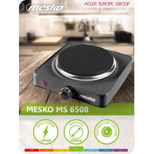 Mesko Home MS 6508 kaitlentė, juoda, stalviršio tipo, sandari, 1 zona(-os),