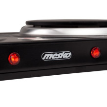 Mesko Home MS 6509 kaitlentė, juoda, stalviršio tipo, sandari, 2 zonos(-ų),