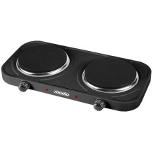 Mesko Home MS 6509 kaitlentė, juoda, stalviršio tipo, sandari, 2 zonos(-ų),
