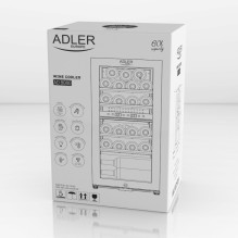 Vyno aušintuvas Adler AD 8080 24 buteliai / 60 litrų