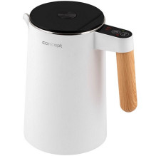 Nerūdijančio plieno virdulys, baltas, 1,5 l, druskos ir pipirų koncepcija, RK3300 Nerūdijančio plieno virdulys, baltas, 1,5 l, druskos ir pipirų koncepcija, RK3300