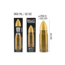 Bullet Brass thermos cartridge 350 ml Bullet Brass thermos cartridge 350 ml