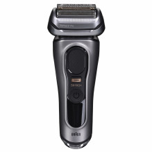 Braun Series 9 Pro+ 9575cc drėgno ir sauso skutimo skustuvas su tinkleliu, metalinis kirpimo įrankis