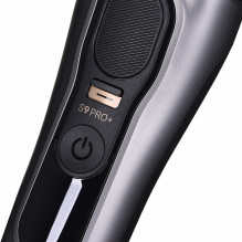 Braun Series 9 Pro+ 9575cc drėgno ir sauso skutimo skustuvas su tinkleliu, metalinis kirpimo įrankis
