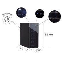 Adler AD 8083 Beverage / wine larder Black Adler AD 8083 Beverage / wine larder Black