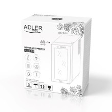 Adler AD 8083 gėrimų / vyno sandėliukas, juodas
