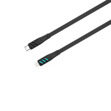 Havit CB6255 - USB įkrovimo laidas, C tipo - Lightning, 1 m (juodas)