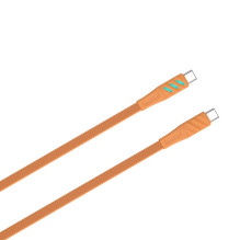 Havit CB6254 - USB Type C to USB Type C charging cable, 1 m (orange) Havit CB6254 - USB Type C to USB Type C charging cable, 1 m (orange)