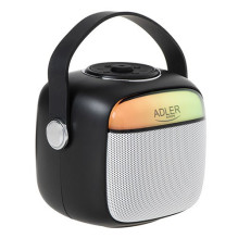 Adler AD 1199 juoda karaoke kolonėlė su mikrofonu - SD / USB / AUX / Bluetooth