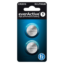 Lithium batteries mini everActive CR2016 blister 2 pcs. Lithium batteries mini everActive CR2016 blister 2 pcs.