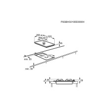 Electrolux EGC3322NVK hob Black Built-in Gas 2 zone(s) Electrolux EGC3322NVK hob Black Built-in Gas 2 zone(s)