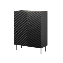Knygų lentyna 2D2SZ ONDA 98x45x127 juoda Knygų lentyna 2D2SZ ONDA 98x45x127 juoda