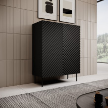 Knygų lentyna 2D2SZ ONDA 98x45x127 juoda Knygų lentyna 2D2SZ ONDA 98x45x127 juoda