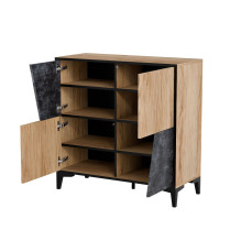 Cama 4D bookcase OVO 90x38xH90 oak / concrete Cama 4D bookcase OVO 90x38xH90 oak / concrete