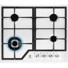 Įmontuojama dujinė viryklė „Electrolux EGS6436WW“ su balta spalva, 4 zonų