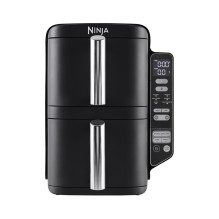 Ninja SL300EU gruzdintuvė Dviguba 7,6 l Atskirai pastatoma 2470 W Mažai riebalų naudojanti gruzdintuvė Juoda