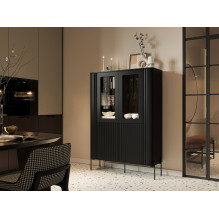 Cama VERA display cabinet 110x40x160 matt black Cama VERA display cabinet 110x40x160 matt black