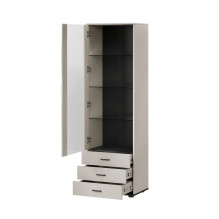 Cama S1 SOHO display cabinet 60x41x192 cashmere + black