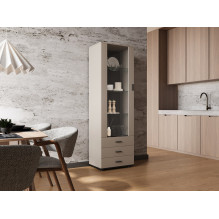 Cama S1 SOHO vitrina 60x41x192 kašmyro + juodos spalvos Cama S1 SOHO vitrina 60x41x192 kašmyro + juodos spalvos
