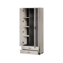 Cama S6 SOHO display cabinet 80x41x192 cashmere + black