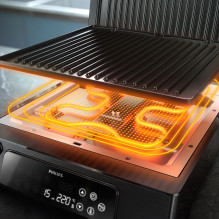 „Philips 7000“ serijos HD6307 / 70 kontaktinis grilis „Philips 7000“ serijos HD6307 / 70 kontaktinis grilis