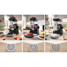 Mėsmalė „Bosch Serie 6 MFWS650B“, 500 W, juoda, sidabrinė