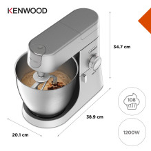 Kenwood Chef XL virtuvės kombainas 1200 W, sidabrinis Kenwood Chef XL virtuvės kombainas 1200 W, sidabrinis