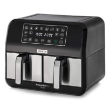 Kenwood HFM20.000MB gruzdintuvė, dviguba, 8 l, autonominė, 1700 W, karšto oro gruzdintuvė, juoda