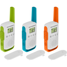 „Motorola T42“ dvipusis radijo imtuvas, 16 kanalų, mėlyna, žalia, oranžinė, balta