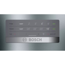 „Bosch Serie 4 KGN397IEQ“ šaldytuvas-šaldiklis, laisvai pastatomas, 368 LE, nerūdijantis plienas