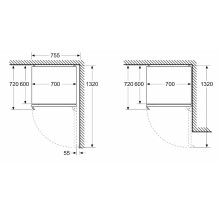 Šaldytuvas-šaldiklis Bosch Series 4 KGN497ICT 440 l C Nerūdijančio plieno